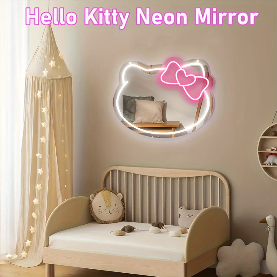 Cute Cat Neon Sign with Switch Control USB Powered Multi-Color Cartoon for Bedroom or Shop Decor