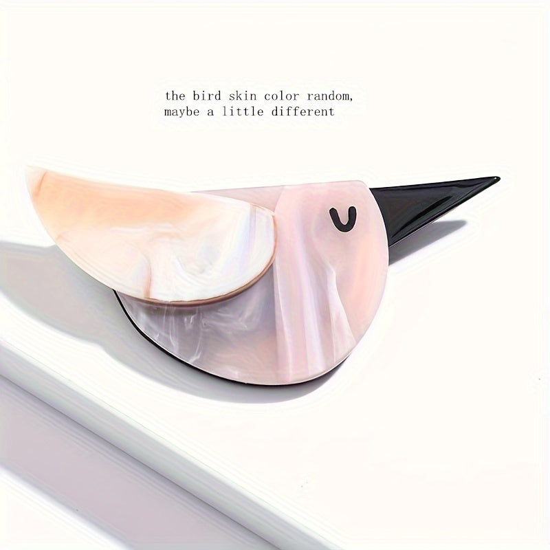 Broches de ave de acrílico, alfileres de solapa, accesorio de moda, lindo estilo punk