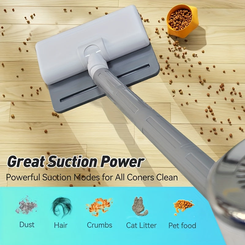 JKUOO 2025 Yangilangan Simsiz Palka Changyutgichi, USB orqali qayta zaryadlanadigan 6000mAh Li-ion Batareya, Bir nechta tezliklar, Olib tashlanadigan Mini Savat, Stol va Klaviatura Changini Tozalash uchun Aksessuarlar, Oson