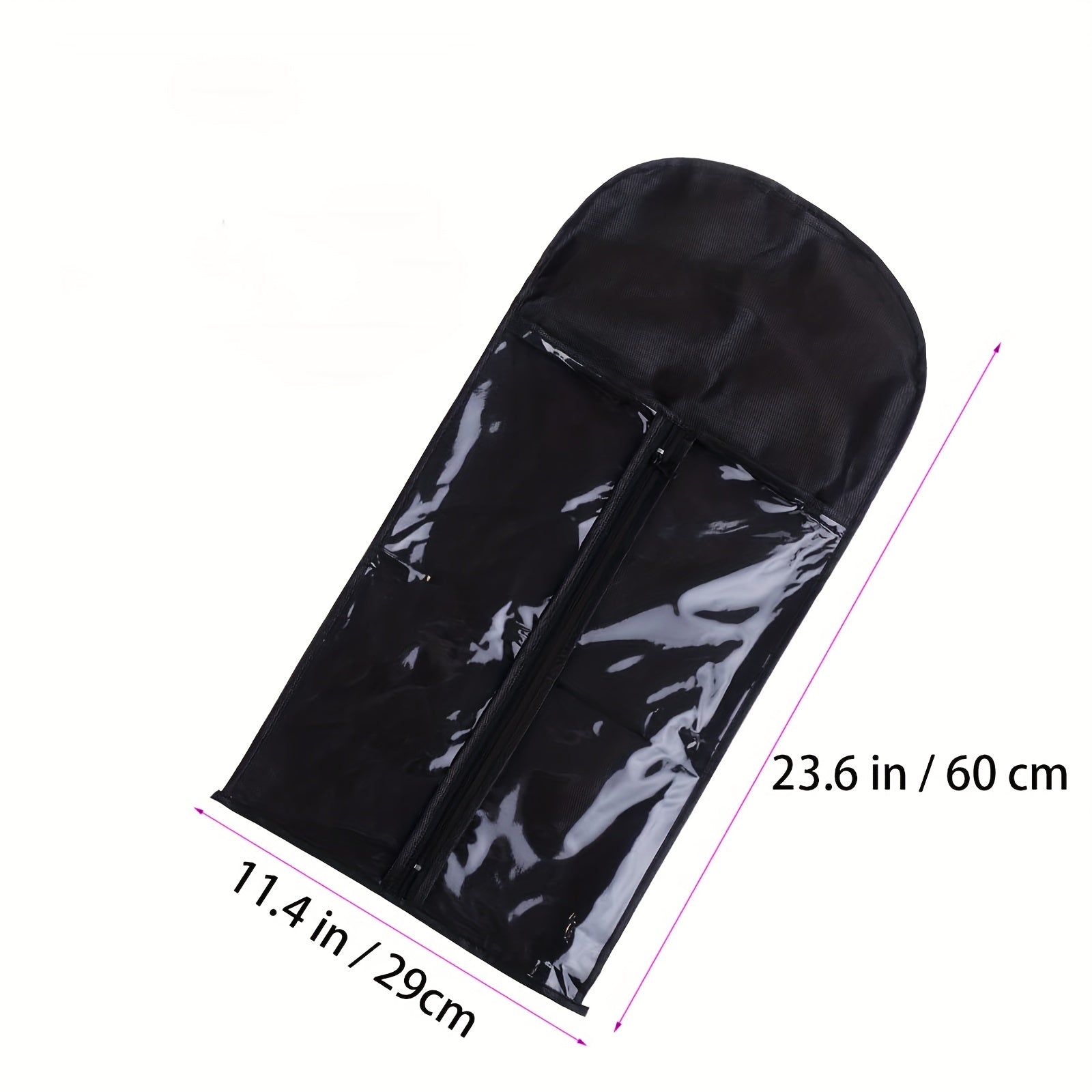 Set of 2 Kids Clothing Storage Bags Non-Woven Zipper Organizer for Wardrobe