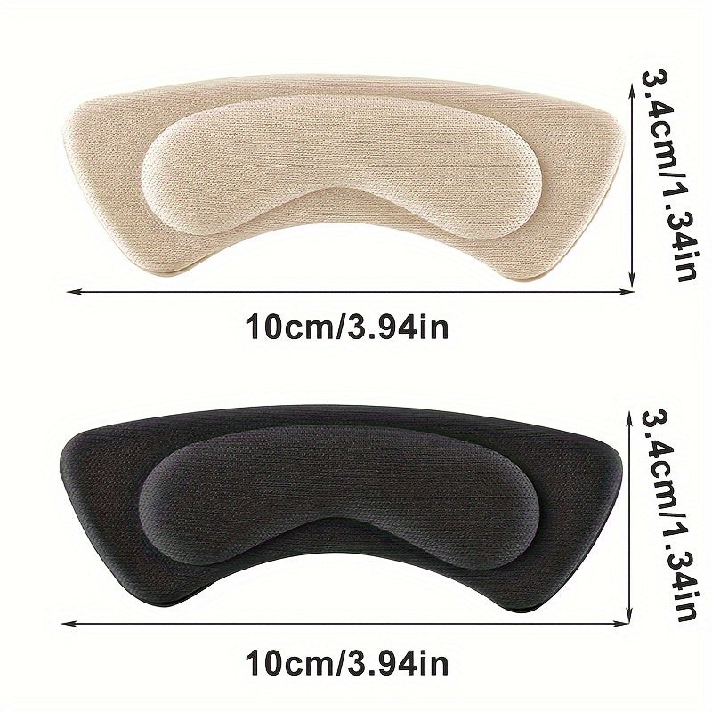 6 Pairs Unisex Foam Cushioning Insoles for High Heels Boots Black Beige
