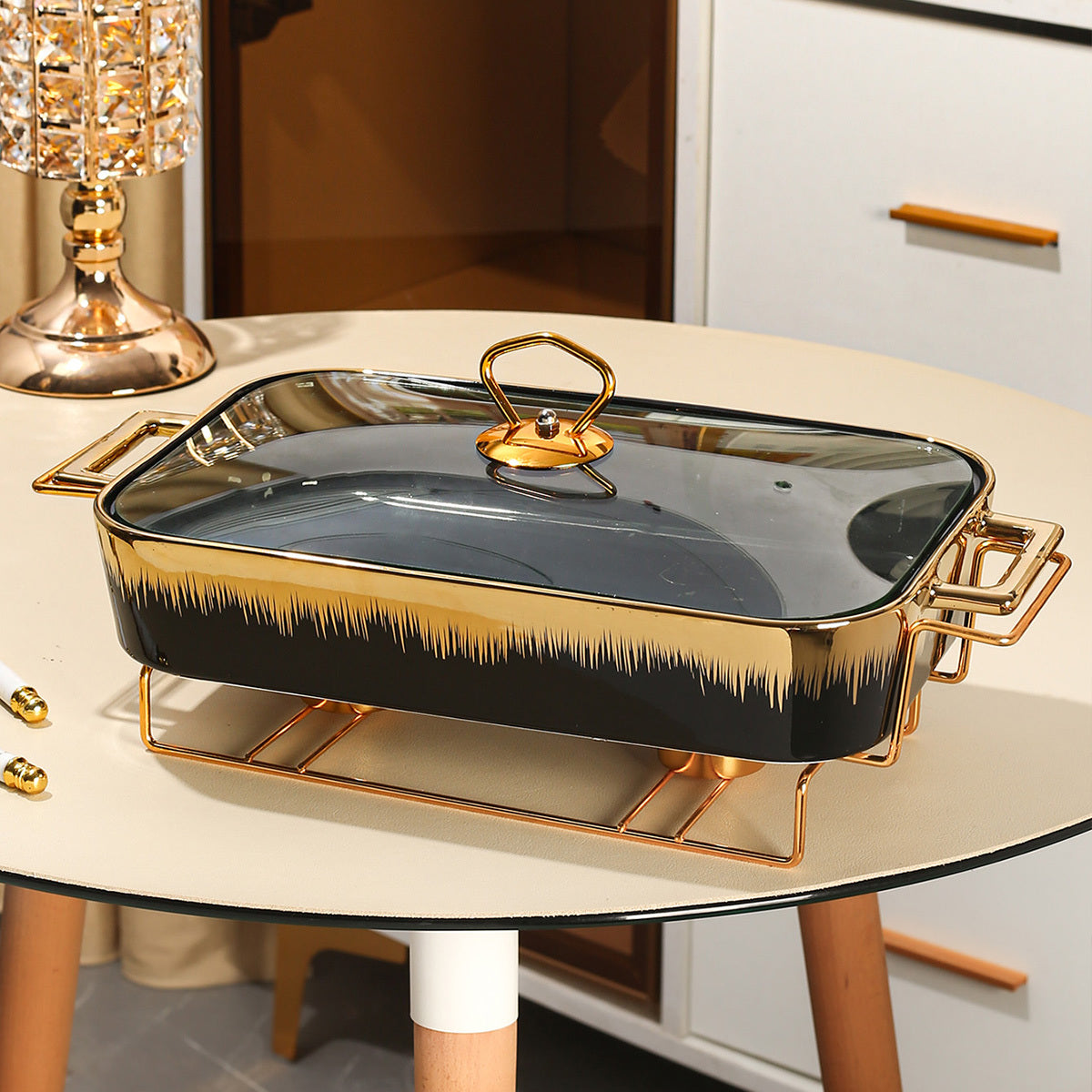 Ko'p funksiyali keramika pishirish va tayyorlash to'plami - Non, go'sht, zakuska, pizza uchun ajoyib | Uy oshxonalari, restoranlar va ochiq yig'ilishlar uchun mos | To'ylar, Tug'ilgan kunlar va Rojdestvo kabi bayramlar uchun ajoyib sovg'a