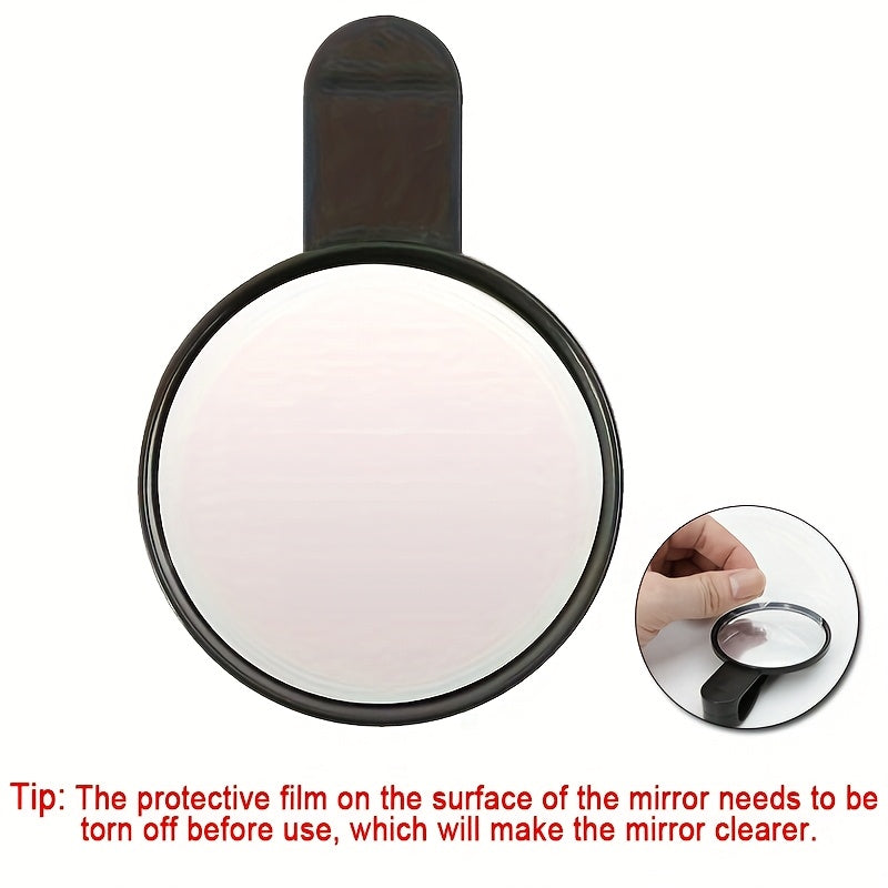 Portativ Smartfon Kamera Oyna Aks Siltash Klipi To'plami, Saqlash Sumkasi bilan, Orqa Selfie Oynasi, Plastik Material, Batareyasiz.