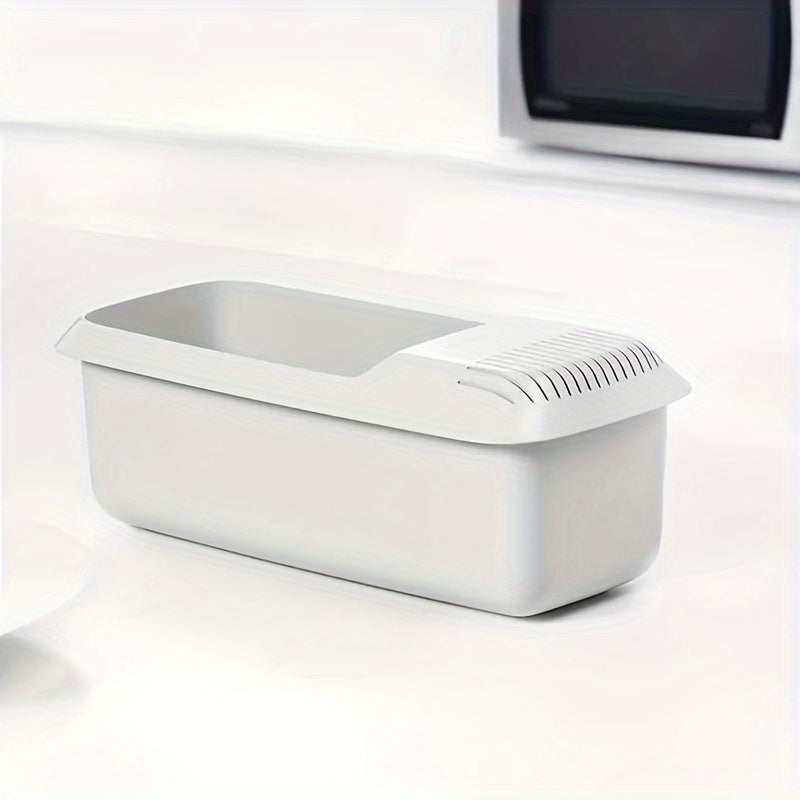 Microwave Pasta Cooker with Strainer Heat-Resistant Plastic Easy-Clean Noodle Steamer