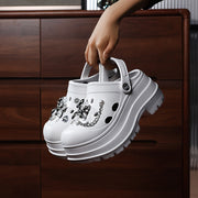 Women's Sequin Embellished Comfort Clogs Water-Resistant Non-Slip Flats