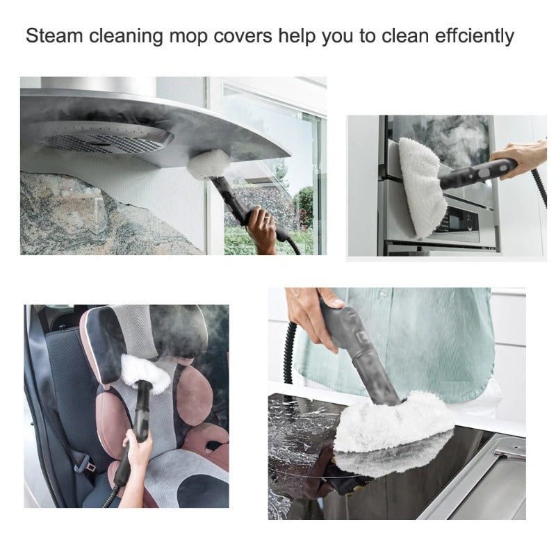 3+3 Microfiber Mop Cloths Replacement Sets for Steam Cleaners