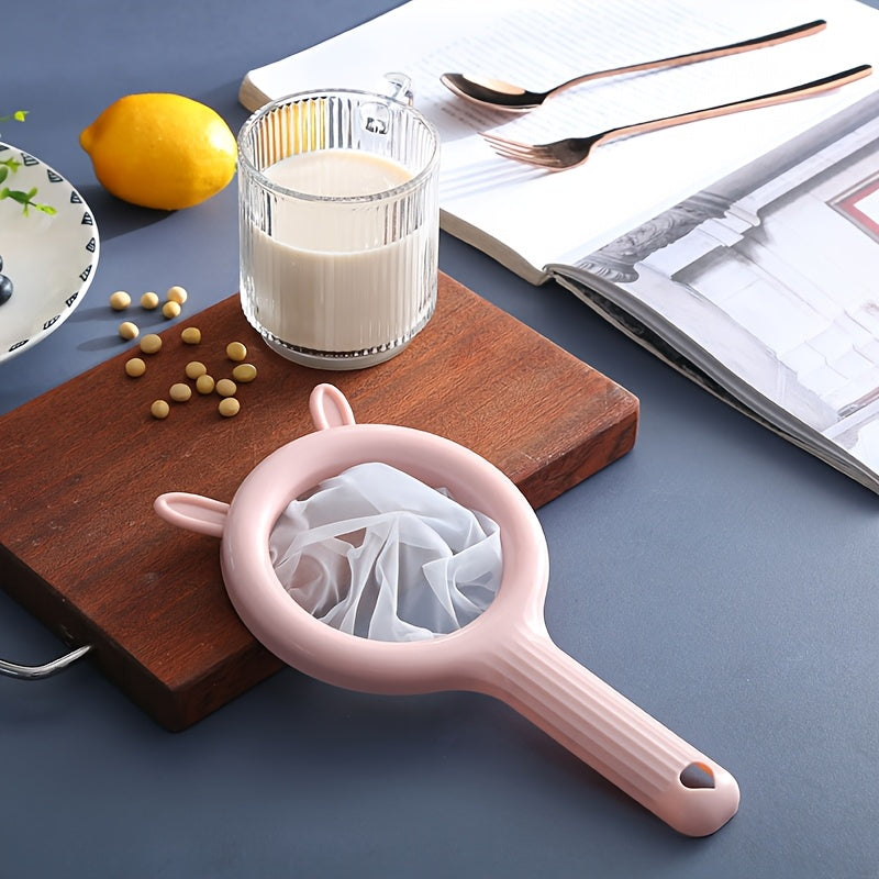 Yuqori sifatli nozik to'rli filtr - soya sutini, qahvani, yogurtni, sharbatni va sirka filtrlaydigan mustahkam plastik oshxona filtri - qulay quyish quvvati xususiyati