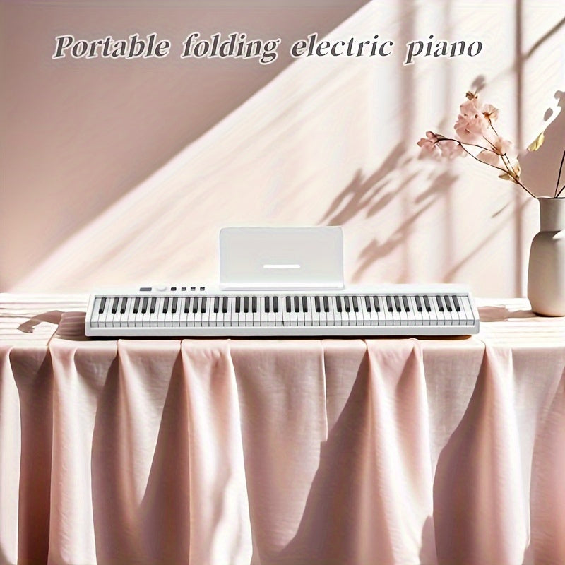 88 ta kalitli yigʻiladigan raqamli fortepiano, ikkilamchi klaviatura toʻplami va qayta zaryadlanadigan batareyali, 14 yosh va undan yuqori uchun, qora va oq