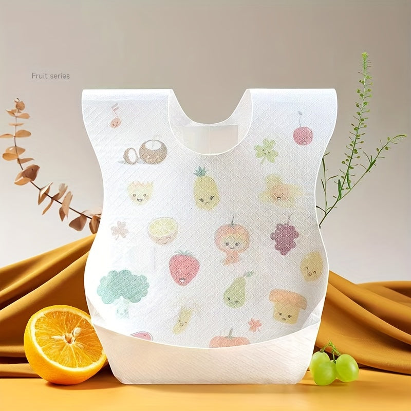 Set of 10 Waterproof Baby Bibs Single-Use Feeding Bibs for Infants