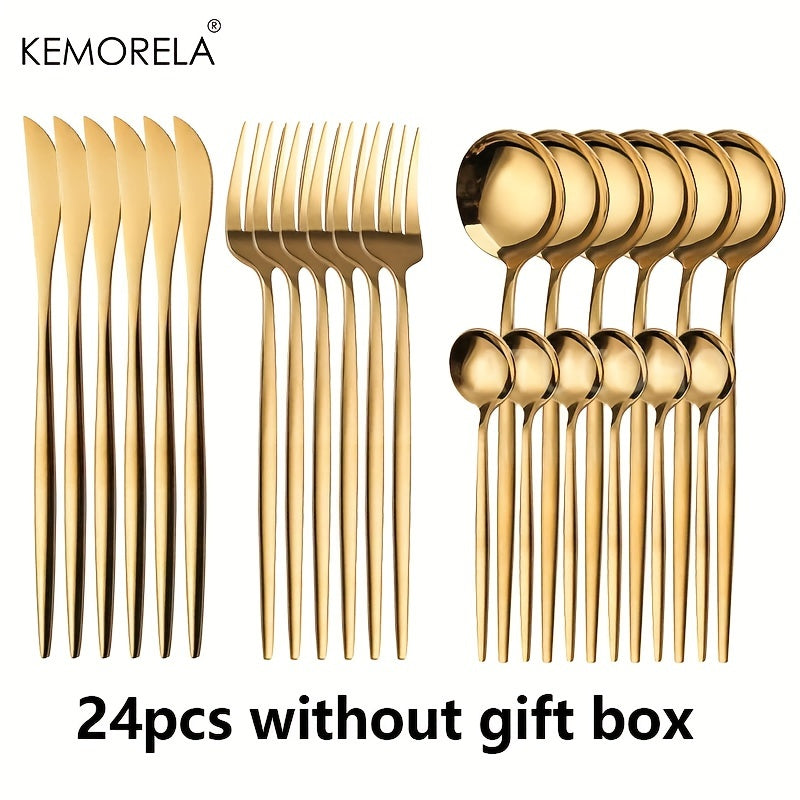 24-to‘plam zanglamaydigan po‘latdan tayyorlangan oshxona asboblari, idish yuvish mashinasiga mos