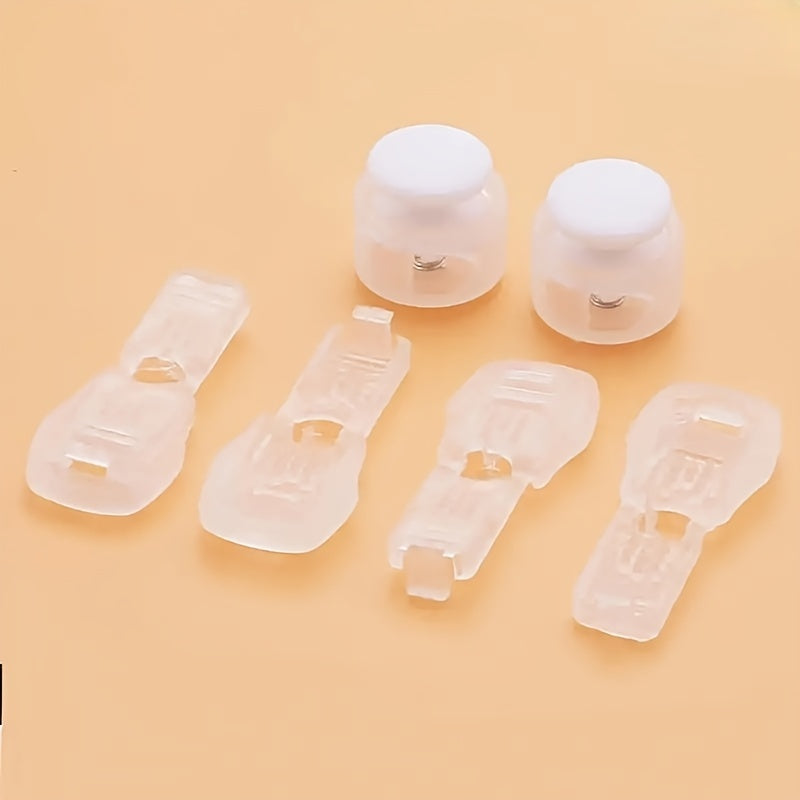 Unisex Shoe Accessories 6Pcs Set Shoelace Buckles No Tie Fastener