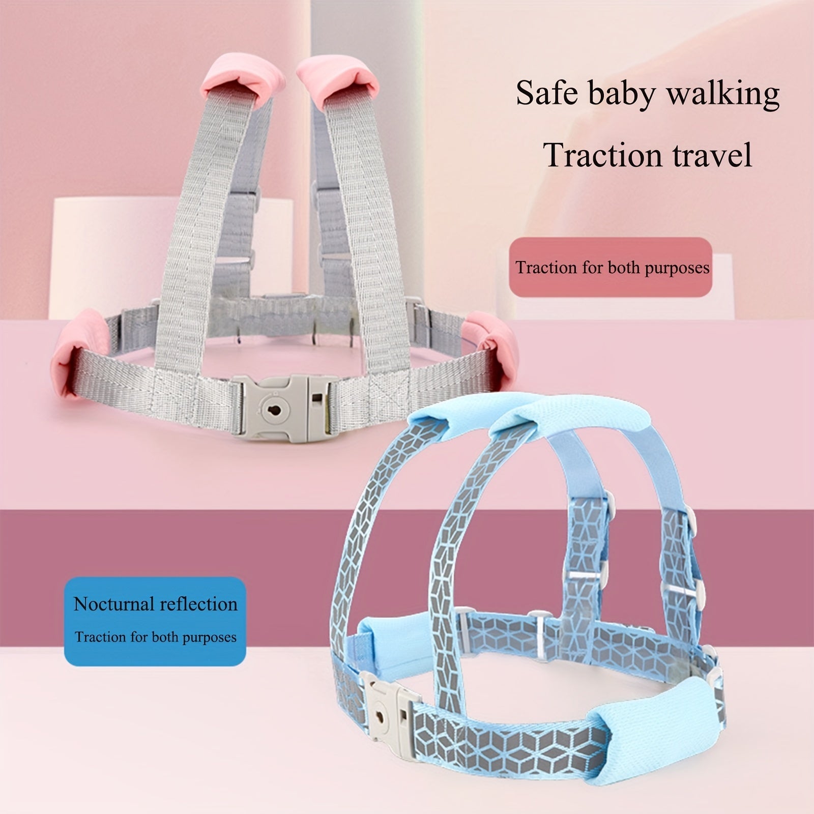 Child Safety Harness for Toddlers 1-5 Years Reflective Wrist Leash with Safety Lock