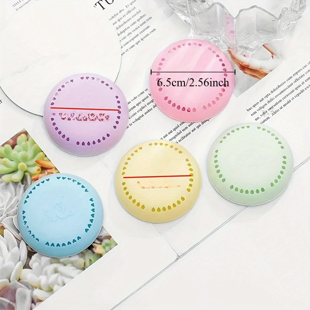 20pcs Cartoon Patterned Self-Adhesive Air Freshener Tablets Reusable Aromatherapy Deodorant for Home Car Bathroom Bedroom Wardrobe Toilet