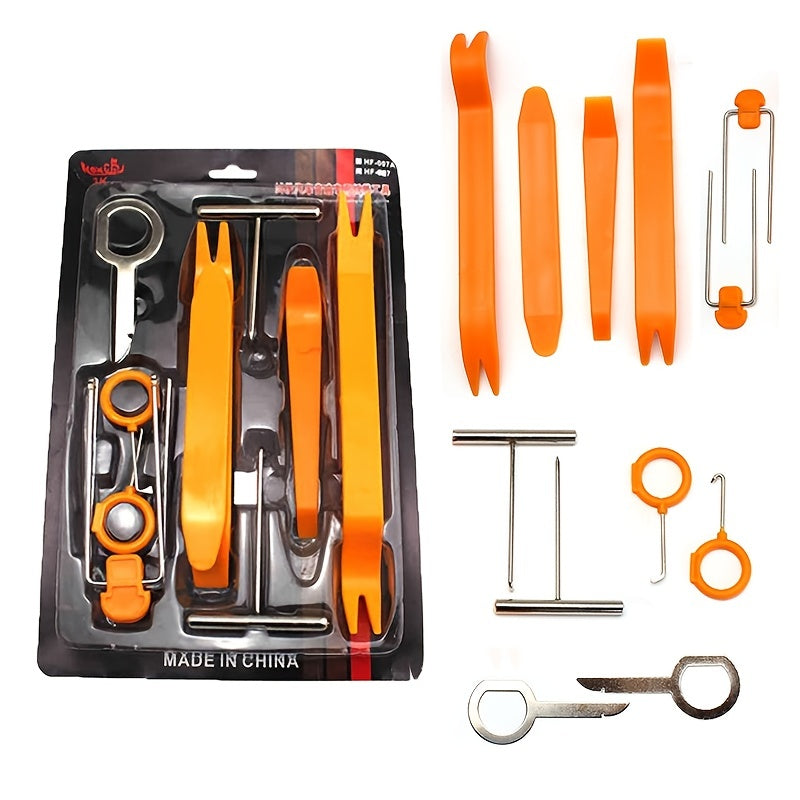 Набор инструментов для снятия панелей автомобиля 12/4 шт. — Выдергиватель гвоздей, обрезка, дверь, лезвия, ручные инструменты