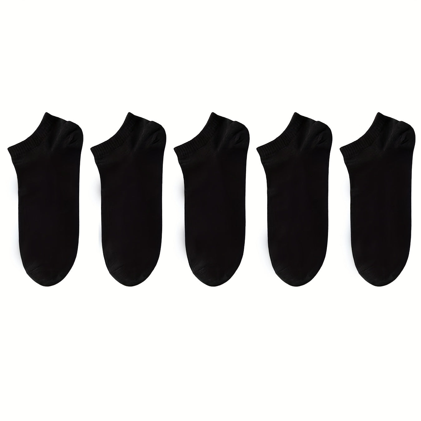 Unisex Solid Color Short Socks 20 Pairs Breathable Comfortable All Seasons