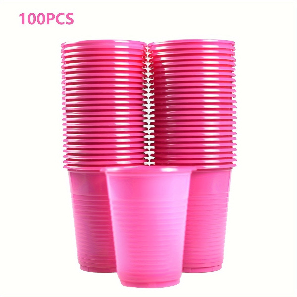 50-100 Pack 7oz Clear Plastic Cups Disposable Party Cups for Indoor Outdoor Events