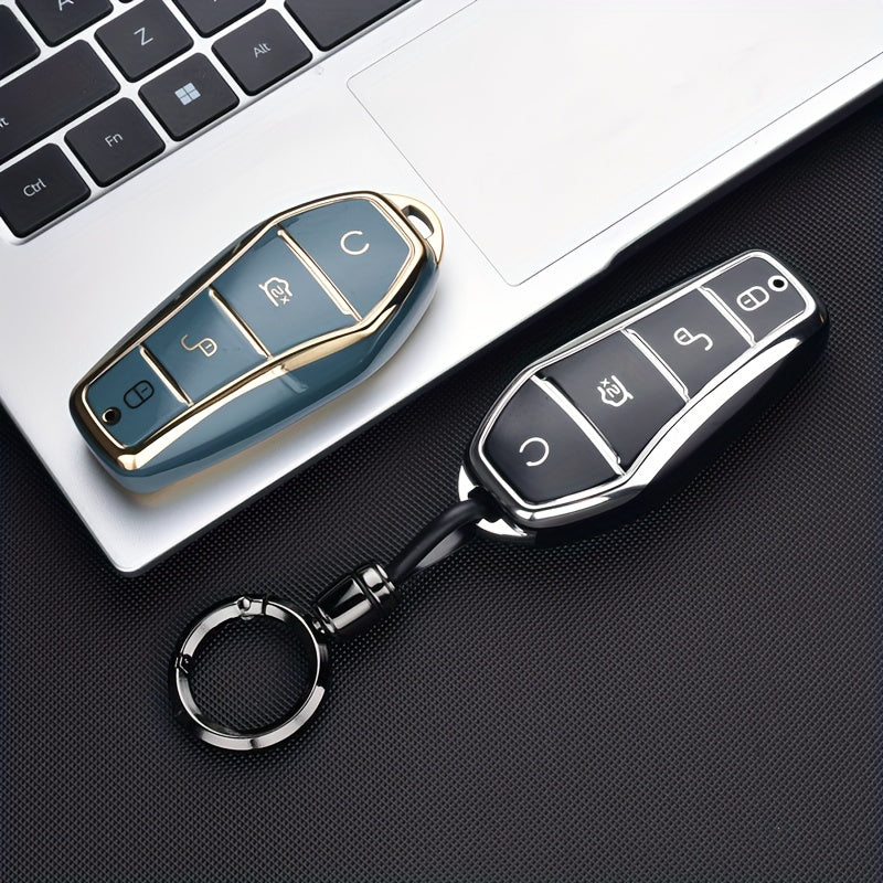 Car Key Cover TPU Durable Anti-Drop Smart Remote Protector for Vehicle