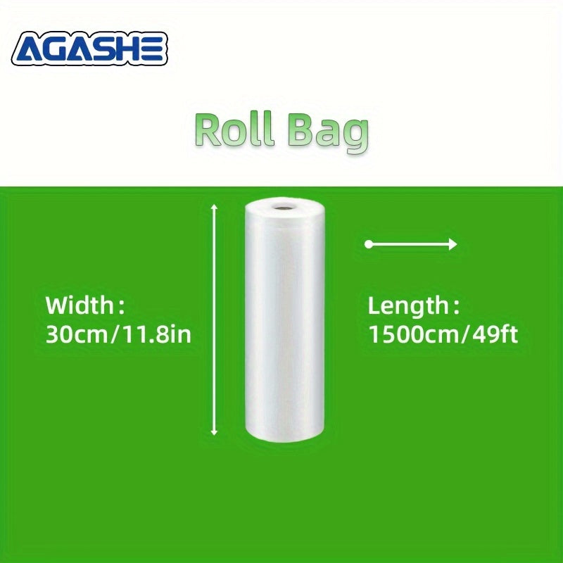 Bolsas de vacío extra grandes 1500cm 49ft, con temática de panda, PE+PA, para almacenamiento de alimentos