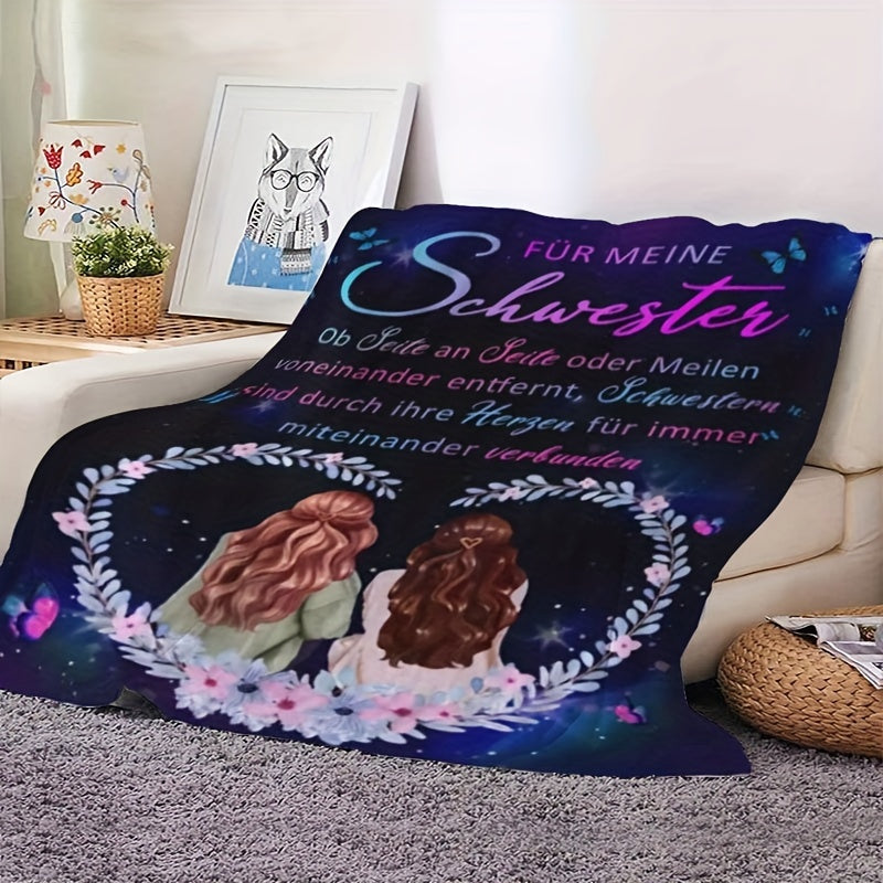 Flannel Throw Blanket for Women and Girls Soft Hypoallergenic Cozy Gift