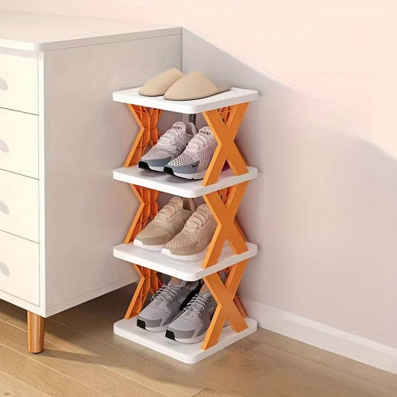5-Layer Shoe Storage Shelf PP Material No Assembly Removable Corner Shoe Rack Household Organizer
