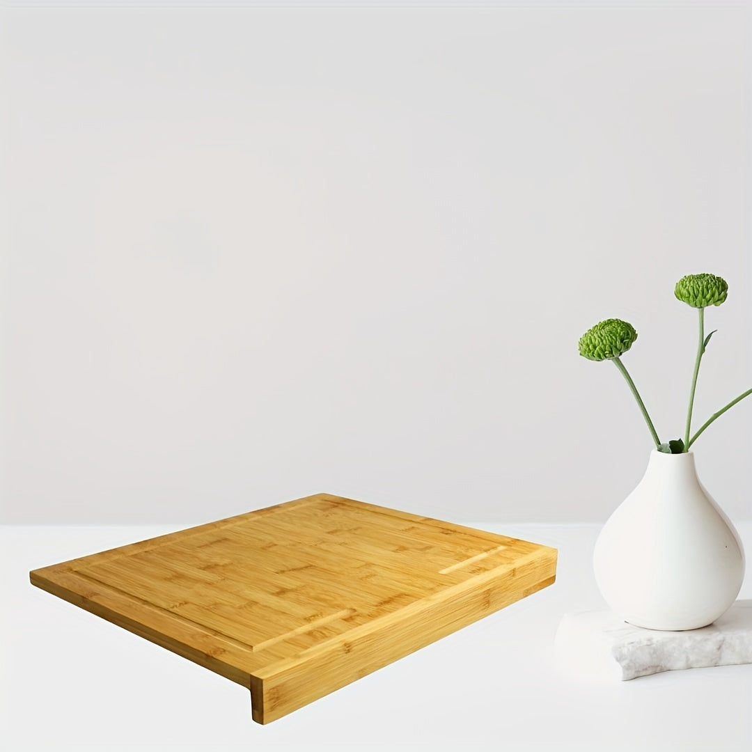 Bamboo Chopping Board with Anti-Skid Edge Water-Resistant Kitchen Cutting Surface
