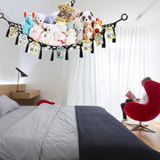 Hanging Storage Net for Toys and Stuffed Animals, Macrame Design, 1 Pack