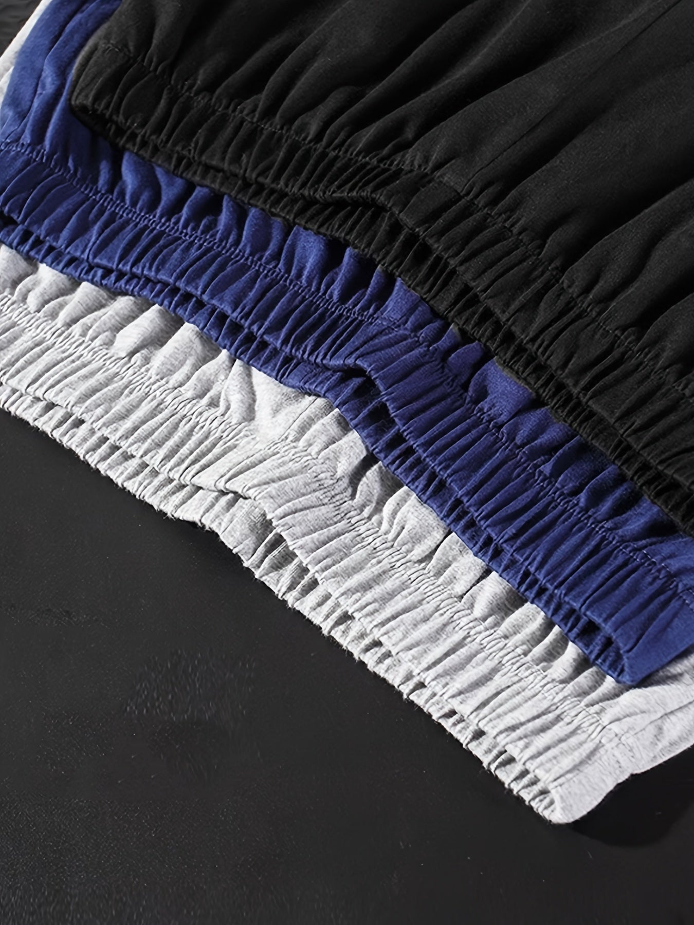 Men's Casual Solid Shorts with Pockets Loose Fit Comfortable Lounge Pajamas Set of 4