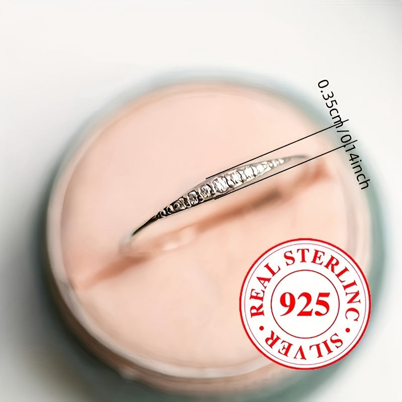 Sterling Silver Zirconia Ring for Brides Engagements Weddings and Parties in Multiple Colors