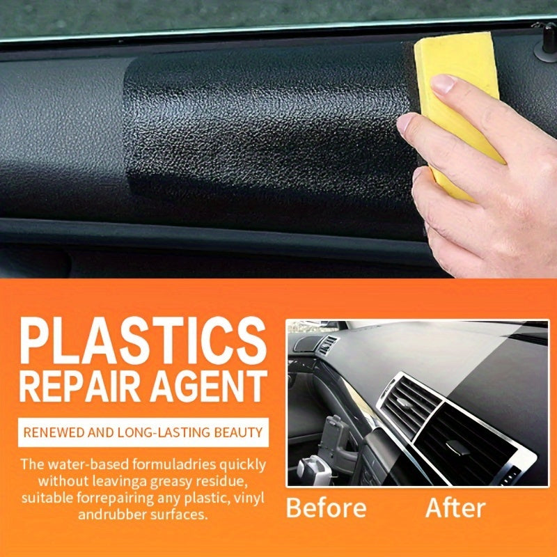 Renovador universal de plástico para el interior del coche, cera para muebles de cuero