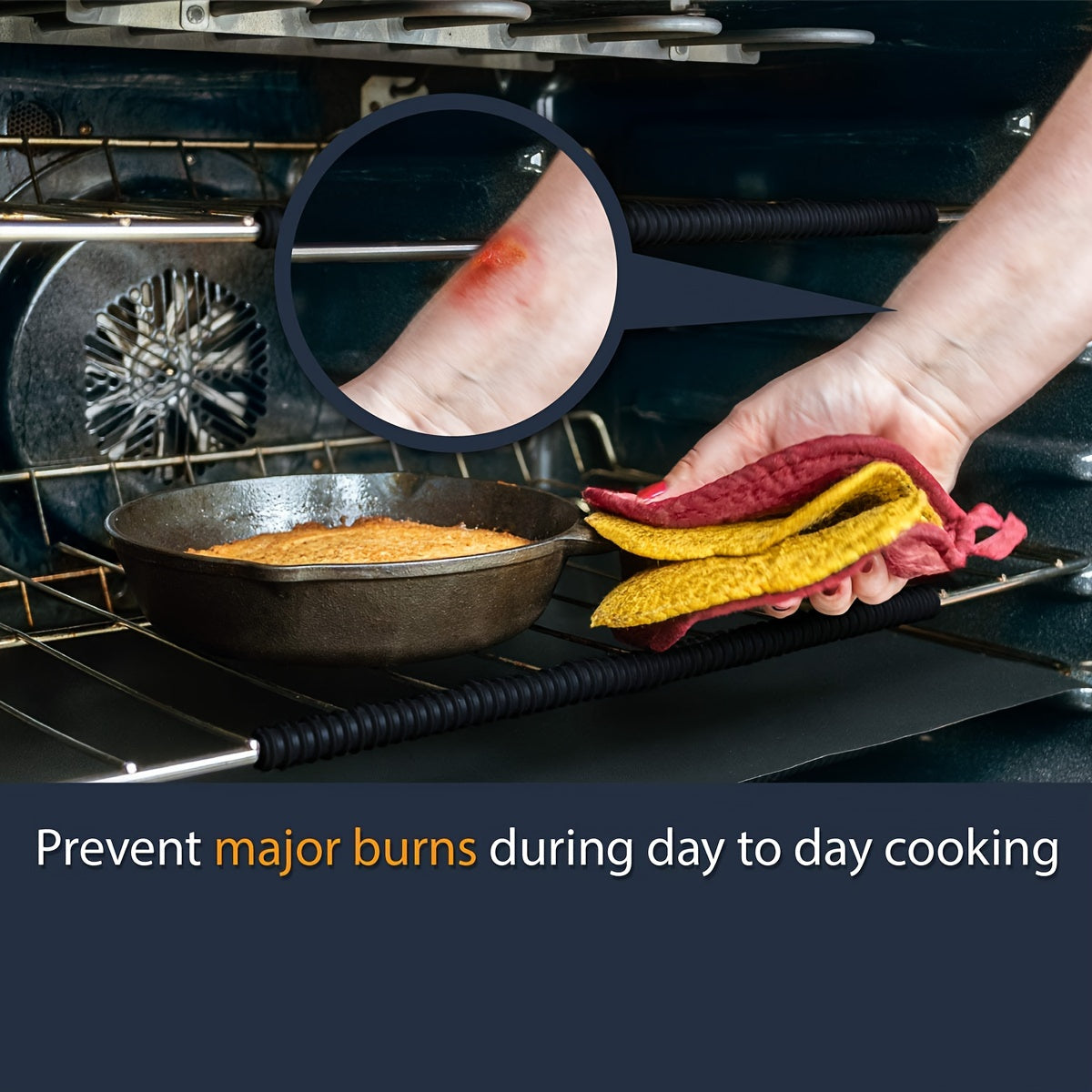 Heat Resistant Oven Rack Shields Set 35.56cm Silicone Protectors for Food Grade Racks