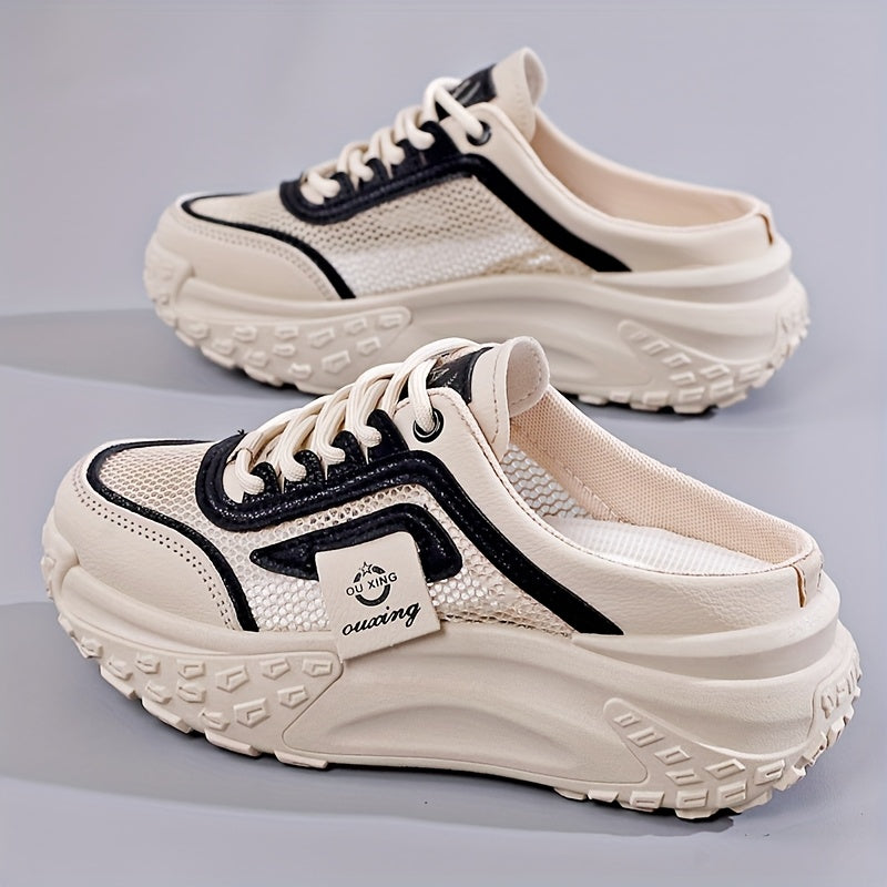 Women's Thick Sole Height-Increasing Outdoor Mesh Sandals Stylish Comfortable Casual Shoes