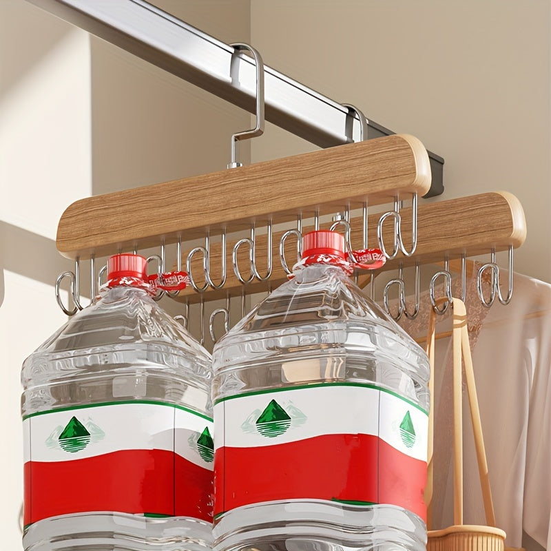 Bir nechta tutqichlari bo'lgan mustahkam yog'ochli bras osgich, bo'yinbog'lar, kamisol, sharf, kamarlar va boshqalarni osish uchun ideal. Hammom, yotoqxona, shkaf, kiyimlar, uy yoki talabalar xonasi uchun mukammal tashkilot.