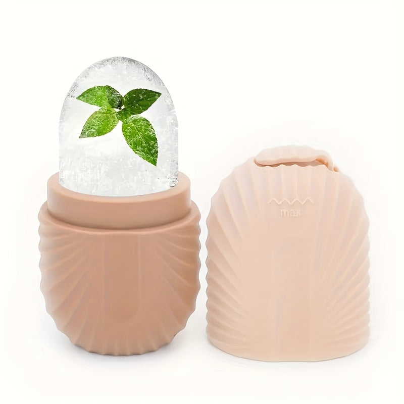 Yuzdagi shishlarni kamaytirish uchun Ice Roller, yuz massajeri, qayta ishlatiladigan, suv o'tkazmaydigan