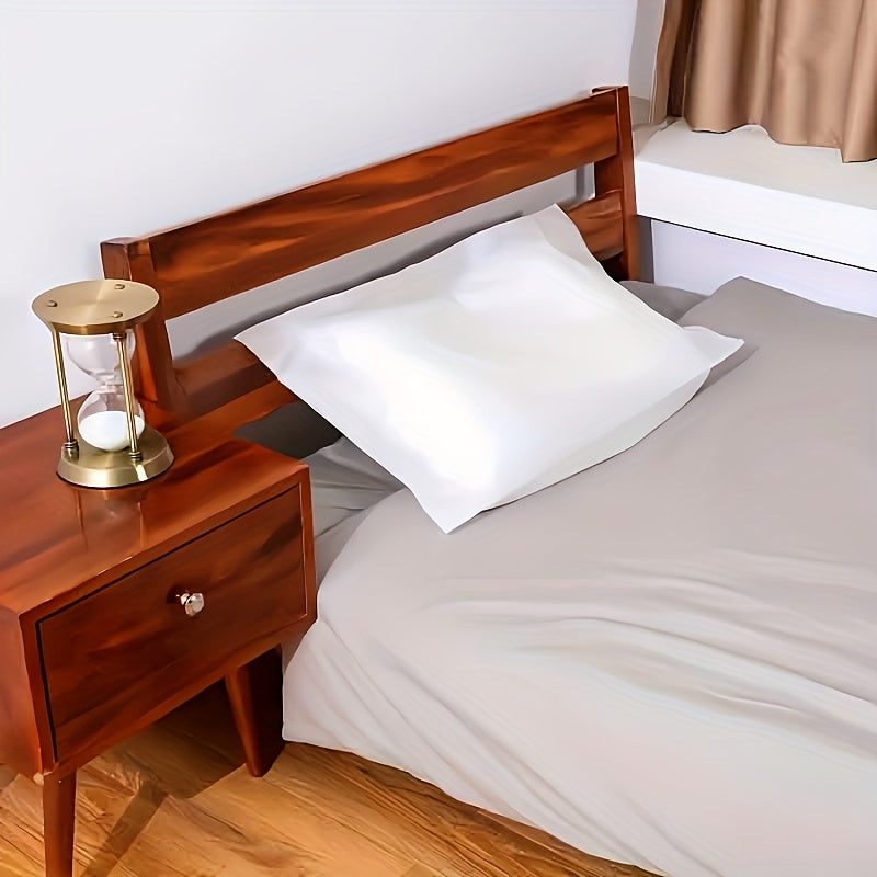 Two-Pack Disposable White Pillowcases Non-Woven Breathable Dust-Free Hotel Spa