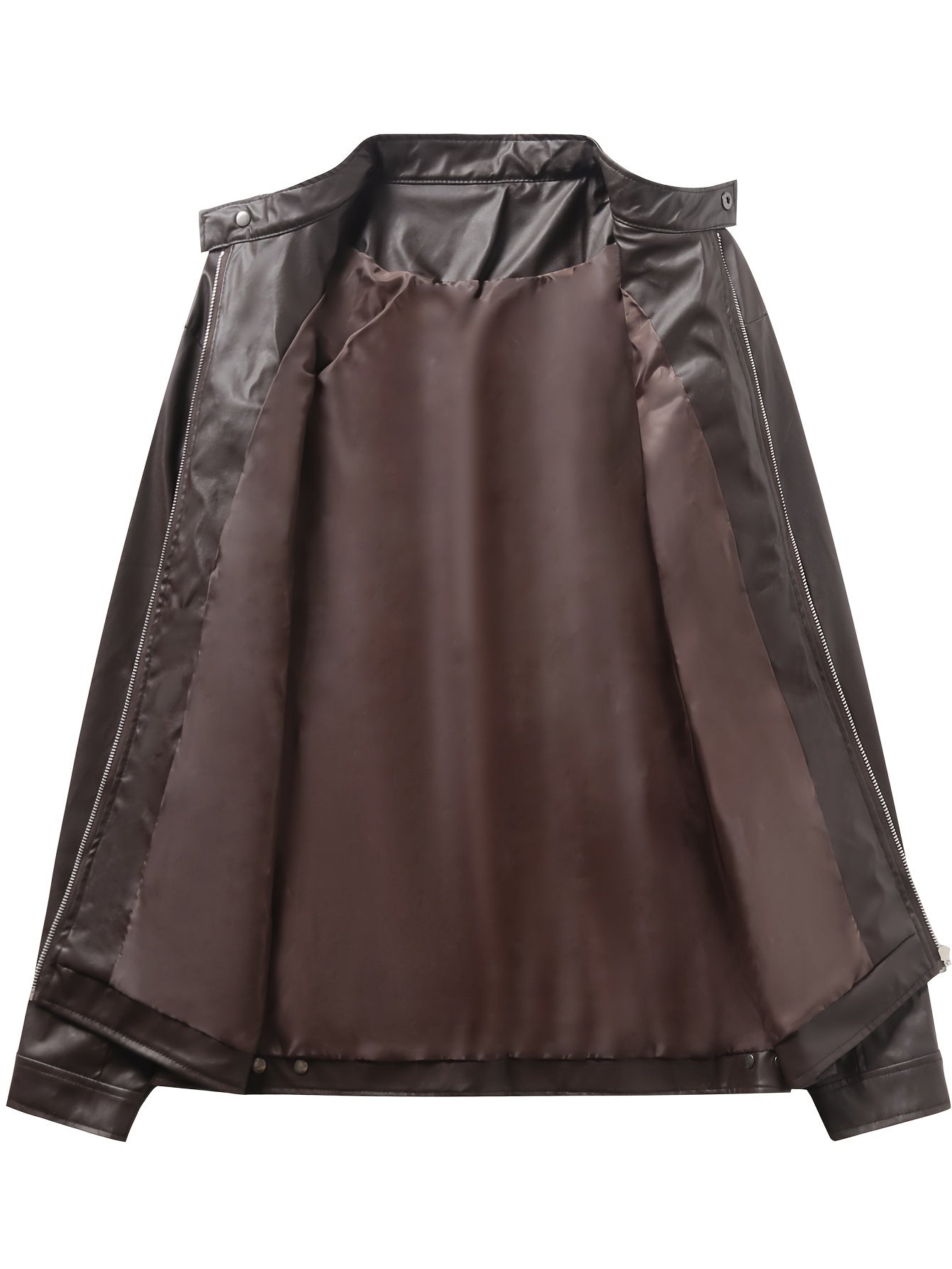 Men's Neon Green Windproof Stand Collar Jacket with Zipper Pockets Casual Winter Outerwear