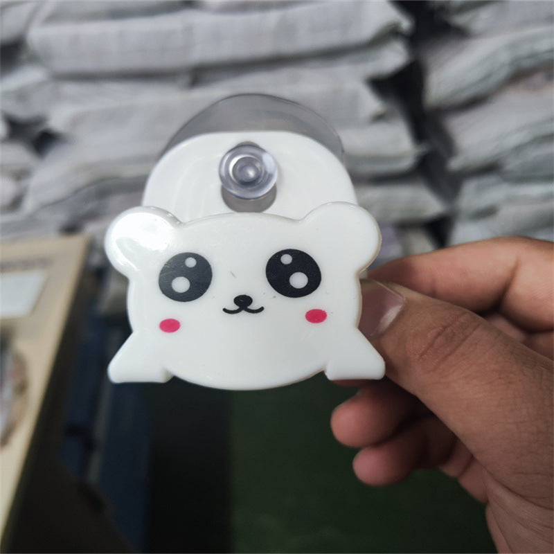 Suction Cup Storage Rack with Cartoon Animal Designs for Kitchen Bathroom Organization