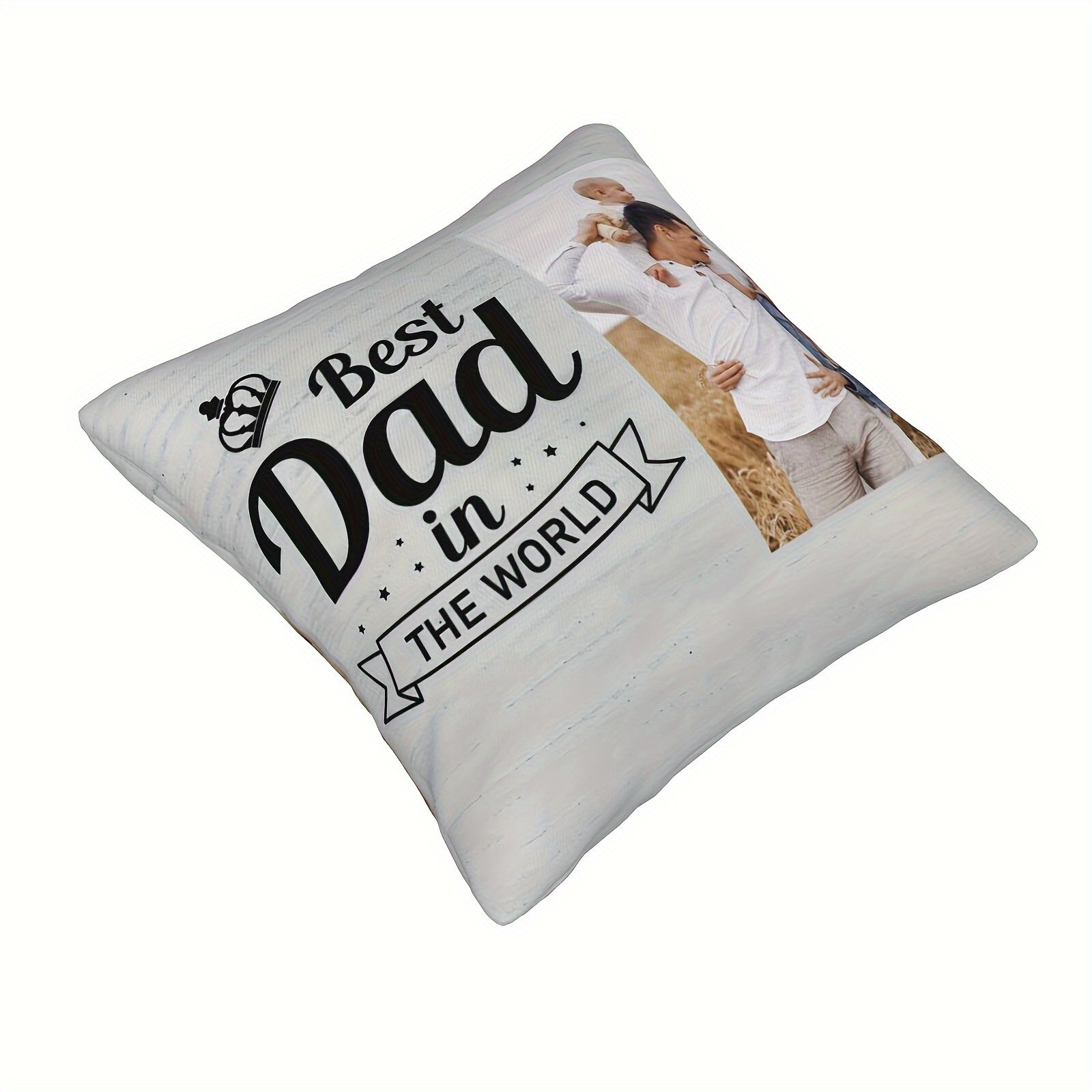 Personalized Dad Photo Pillowcase for Father's Day Christmas Birthday Gift Home Decor