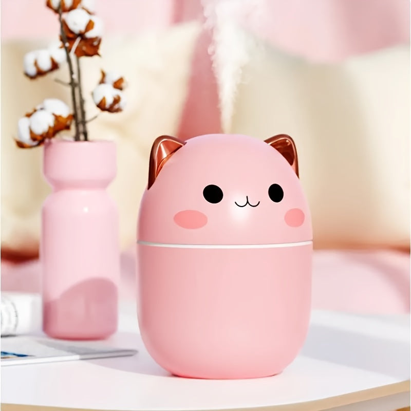 Pet-Shaped Mini Humidifier 8.45oz USB Aromatherapy Diffuser Portable Mist Spray