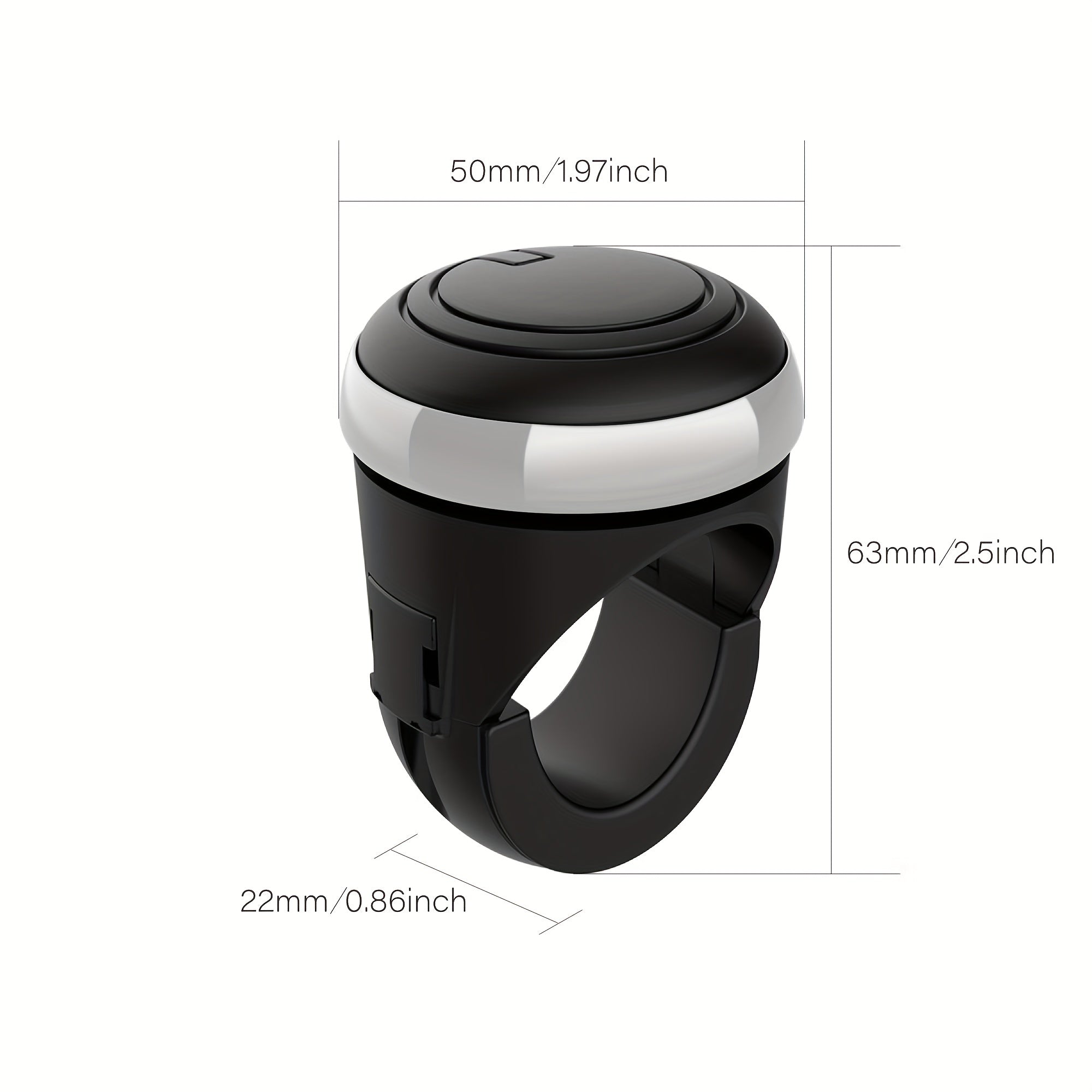 Universal Car Steering Wheel Knob 360° Rotation Steering Aid Chrome