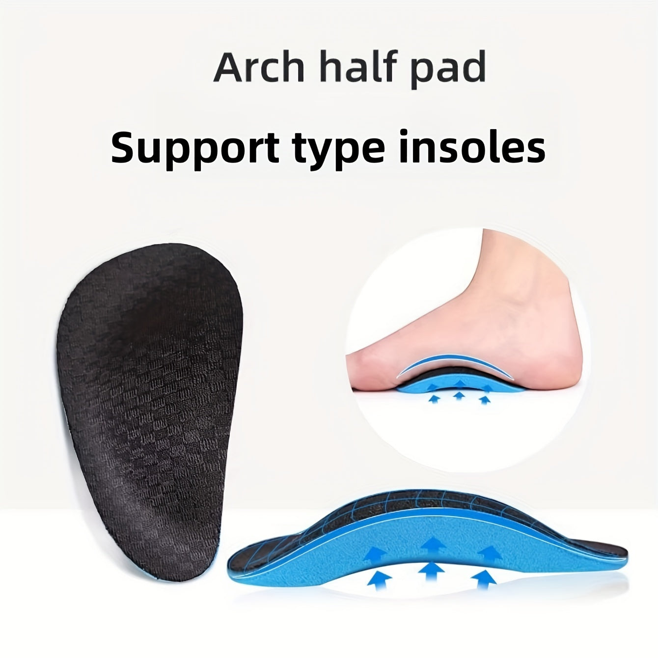 Unisex Arch Support Insoles Orthotic Inserts for Comfort Pain Relief