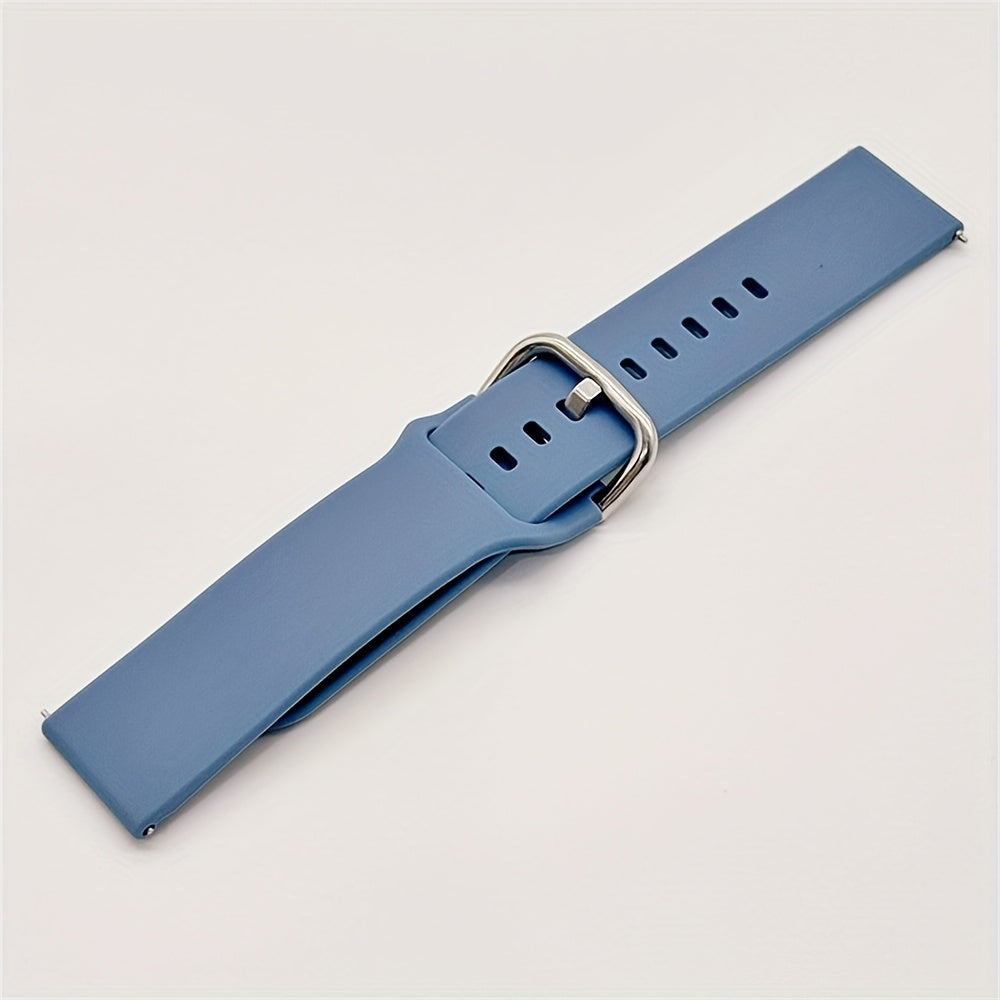 Unisex Silicone Watch Bands 20mm 22mm for Smartwatches with Tang Buckle or Loop Fastener
