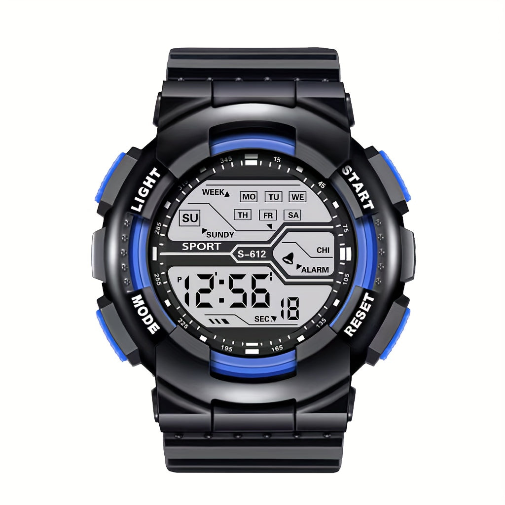 Sporty Digital Watch for Teens and Adults with Luminous Display