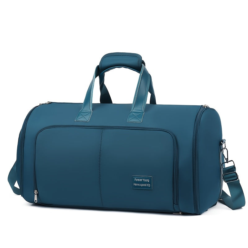 60L Multifunctional Travel Backpack Nylon Wet Dry Separation Shoe Compartment Removable Strap