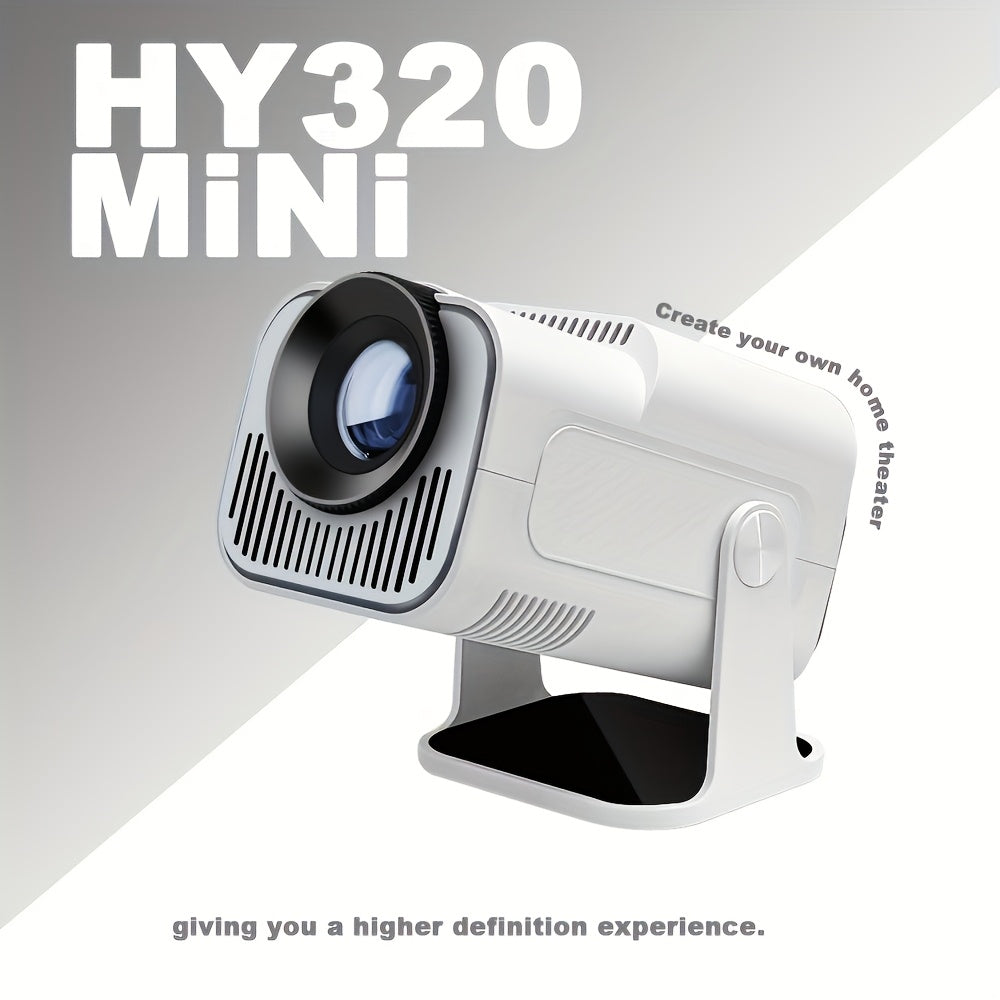 Android 11 Home Projector 720P with 320ANSI Brightness Dual Band WiFi6 Wireless 5.0 Auto Keystone 180° Rotation Portable Cinema