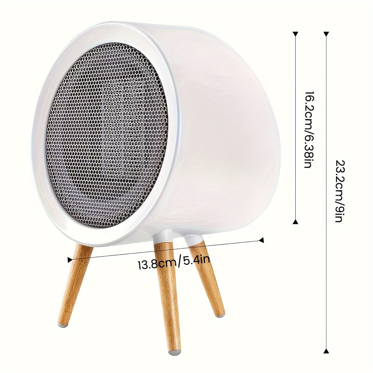 Fast Heating Space Heater with Overheat Protection for Office and Home