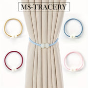 Set of 2 Magnetic Curtain Buckles Space-Saving Tiebacks for Drapery Adjustment