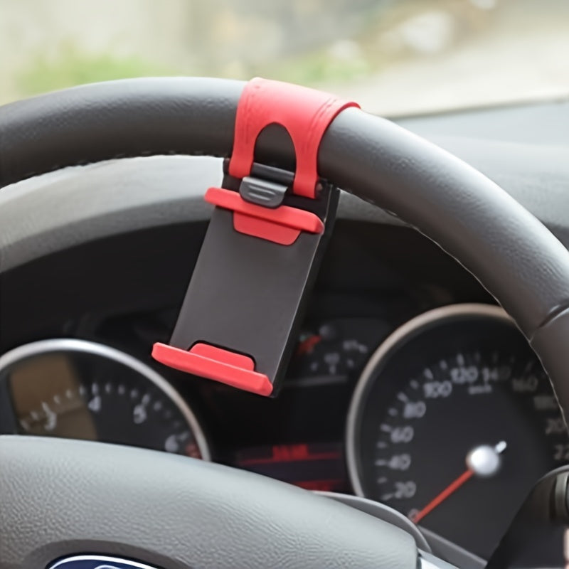Car Phone Holder for Steering Wheel Universal Adjustable Mobile Phone Mount