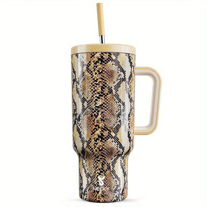 40oz Izolyatsiyalangan zanglamaydigan po'lat sayohat mug, qopqoq va qobiq bilan, issiq sovuq BPA-free