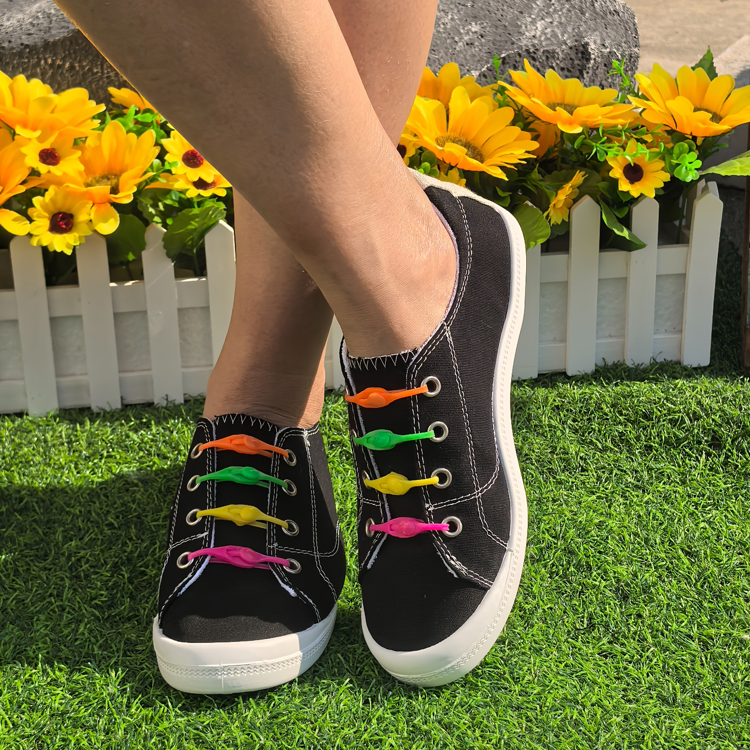 Women Casual Canvas Slip-On Shoes All-Season Soft Sole Unisex Printing