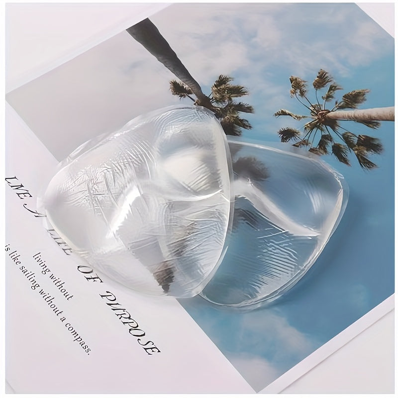 Inserciones de silicona para sujetador para realce de escote invisible, impermeables, reutilizables para sujetadores y trajes de baño